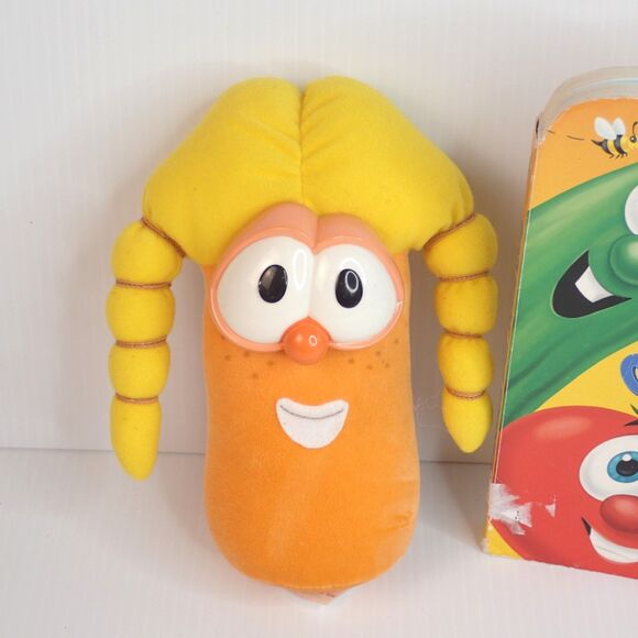 Veggie Tales Book (working) + Bounce 'N Talk Laura Carrot (not working) - Picture 2 of 12